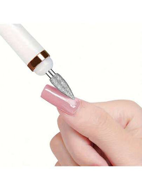 ملف أظافر محمول، مثقاب أظافر كهربائي مزود ب- 5 رؤوس إضافية، شحن بمنفذ USB مع إضاءة LED، سرعة قابلة للتعديل، مناسب لفن الأظافر وأدوات العناية بالأظافر