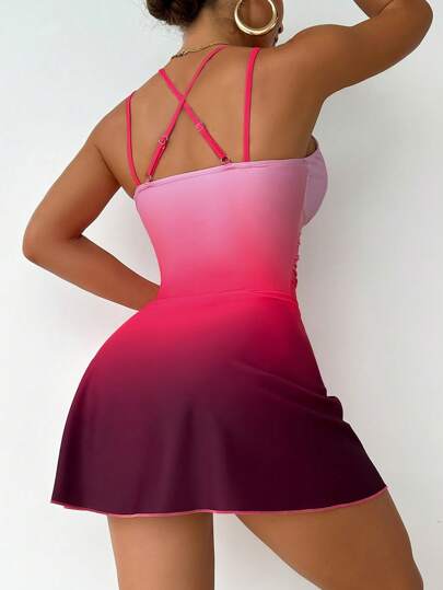 Swim Lushoire ساركون شاطئي للنساء مع ثني وشق للفخذ