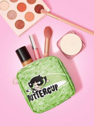 THE POWERPUFF GIRLS X  1 قطعة حقيبة غسيل مطبوعة للسفر، منظم للمكياج لحمل مستحضرات التجميل والمستلزمات الرئيسية للسفر