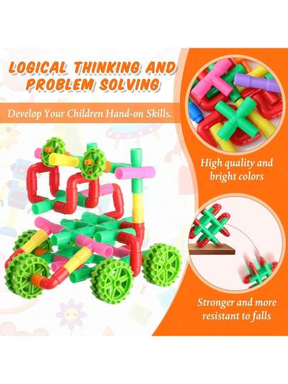 30 قطعة لعبة قطع بناء أنبوب مائي إلكترونية للأطفال، لعبة تجميع عشوائية اللون، مجموعة قطع تشكيل أنابيب إبداعية STEM، لعبة إحساسية بالعجلات، مناسب لكلا الجنسين من عمر 3 سنوات فما فوق