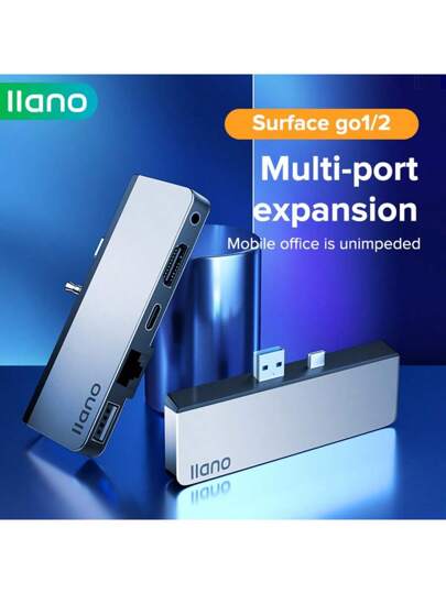 محطة إرساء من نوع C للوحة Llano Microsoft Surface Pro 9/X: محسن توسيع USB، محول  ملحق محول HUB