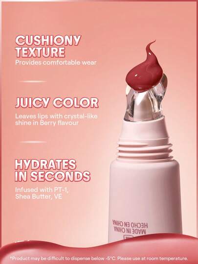 SHEGLAM Crystal Glaze عناية مرطبة للشفاه-Berry Smoothie روج تنت أرواج علامة تجارية جمال مكياج ميكب مستحضرات تجميل للنساء الفتيات مثالي لفصل الشتاء الربيع مثالي ل- Y2K أزياء أنيقة رمضان هدية حفلة جاهز أفضل لون