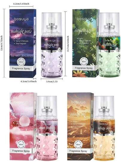 1 قطعة رذاذ العطر 80 مل، عطر طويل الأمد، معطِّر للملابس، جهاز تبخير العطور للديكور المنزلي،مناسب للجسم والشعر، هدية مثالية للأعياد.