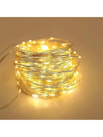 1 قطعة أضواء شمسية مضيئة للخارج 50/100/200/300 LED ، 8 أوضاع من الأسلاك النحاسية المضيئة ، أضواء سلسلة للاحتفالات والحدائق والديكور