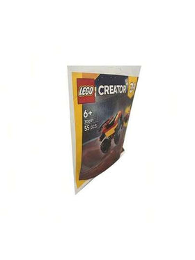 LEGO سلسلة ليجو سيتي 30691 حقيبة بناء سيارة كونفرتيبل ذات عجلات ضخمة دفع رباعي كهدية يوم الطفل
