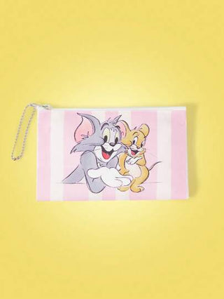 TOM & JERRY X  حقيبة تسوق بسعة كبيرة مطبوع عليها كرتون وخطوط موضة للنساء