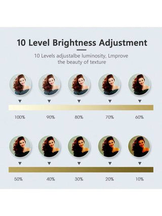 AXNEN حلقة ضوئية LED بقطر 10 بوصة مع حامل ثلاثي القوائم للفيديو والمكياج والتصوير الفوتوغرافي، ضوء الكاميرا مع حامل الهاتف الجوال، مصباح LED للمكتب ب- 3 أوضاع إضاءة و 10 مستويات سطوع (قطر 10 بوصة)