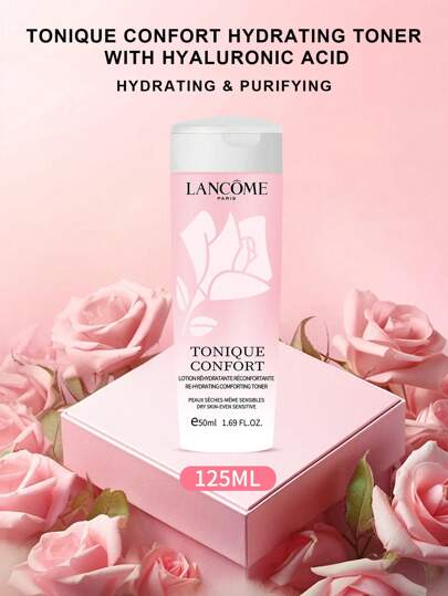 Lancôme مازج مرطب مريح للبشرة الجافة وحتى الحساسة منه 1.69 أونصة سائلة/50 مل بحجم صغير لتحسين ترطيب البشرة