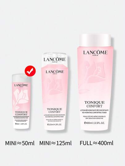 Lancôme مازج مرطب مريح للبشرة الجافة وحتى الحساسة منه 1.69 أونصة سائلة/50 مل بحجم صغير لتحسين ترطيب البشرة