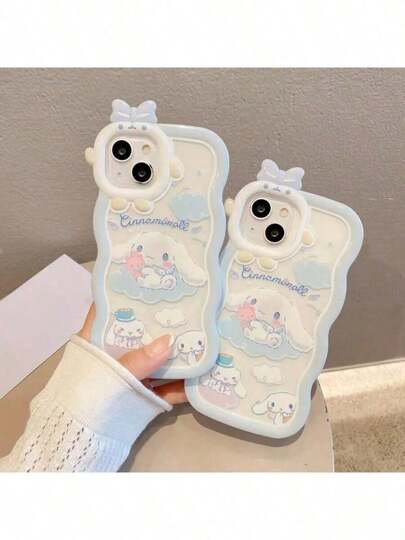 Sanrio حافظة هاتف كارتونية من سانريو متوافقة مع أي فون 15/14/13/12/11/XS/XR/X بلس برو ماكس ومني، من السيليكون الناعم، تصميم كارتوني لطيف وبسيط وإبداعي، يشمل جميع الموديلات (تصميم ثقب للكاميرا، بعض الموديلات لا تتطابق بشكل كامل مع العبوة)