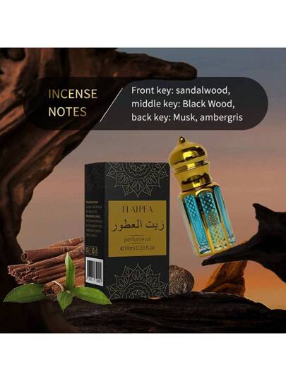 FLATPEA زيت عطري "فيرومونات عربية" 10مل قابل للتدحرج، باستخراج عطري طويل الأمد يجمع بين الزهور والفاكهة والسيتروس والفانيليا. محمول ومناسب للسفر والتسوق والمواعدة والاستخدام اليومي