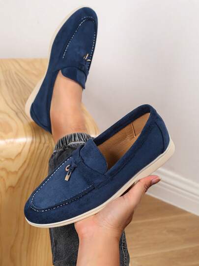 الجزم المنزلقة للرجال ، مقدمة مستديرة، موضة ربيع/صيف 2025 الجديدة، أحذية عمل رسمية متعددة الاستخدامات ، بتصميم بريطاني ، أحذية كاجوال مسطحة قابلة للتنفس وذات قاع ناعم، يدوية الصنع-46