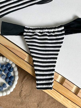 Bikinx طقم بيكيني مبطن ناعم ذات أشرطة سميكة أنيقة، ملابس سباحة موضة صيفية للنساء