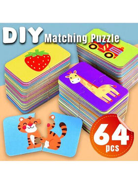 16 قطعة/علبة مجموعة ألغاز نمط كرتوني DIY، لغز مونتيسوري التعليمي، لعبة إدراكية، سهلة الاستخدام، هدية ألغاز، أداة تعليمية، لعبة تعليم مبكر للأطفال، لوازم الفصل الدراسي، قرطاسية للطلاب، هدية العودة إلى المدرسة، هدية عيد ميلاد الأطفال