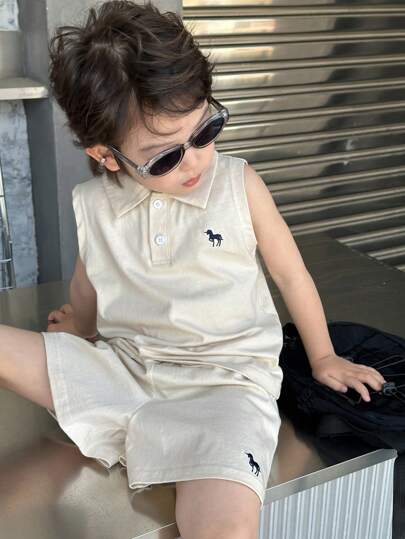 Dazy Kids طقم ملابس للأطفال الصغار 2 قطعة/مجموعة، ملابس الخريف للأولاد
