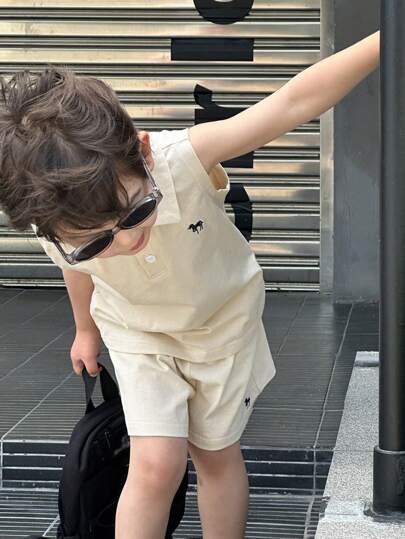 Dazy Kids طقم ملابس للأطفال الصغار 2 قطعة/مجموعة، ملابس الخريف للأولاد