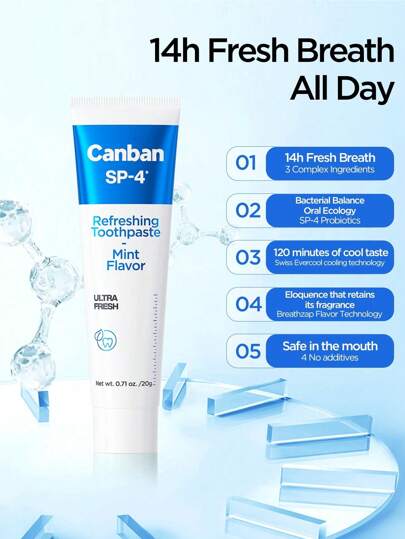 Canban 1 قطعة معجون أسنان شبه احترافي SP-4 لتنعيم النفس ، لاستخدام المنزل