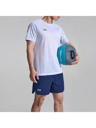 Under Armour قمصان رياضية قصيرة الأكمام رقيقة للرجال والنساء موديل صيف 2025 الجديد للتدريب الرياضي والركض واللياقة البدنية، رقم الموديل 24500509-100