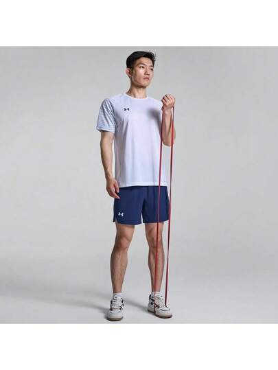 Under Armour قمصان رياضية قصيرة الأكمام رقيقة للرجال والنساء موديل صيف 2025 الجديد للتدريب الرياضي والركض واللياقة البدنية، رقم الموديل 24500509-100