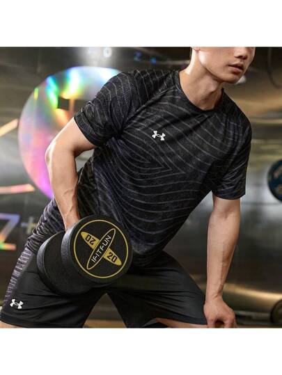 Under Armour قمصان يونيسكس جديدة لصيف 2025، تي شيرت تدريب كرة قدم رياضي تشغيلي صحي قصير الأكمام قابل للتنفس 24500510-001