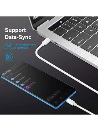 كابل شاحن من USB C إلى النوع C ، [3.3FT/6.6FT/10FT] كابل بيانات وشحن سريع من النوع C طويل، سلك طاقة USB-C متوافق مع 16 15 Pro Plus Pro Max وكذلك Galaxy S25 S24 S23 S22 ، IPad Pro/Air والمزيد، كابل شاحن الهاتف