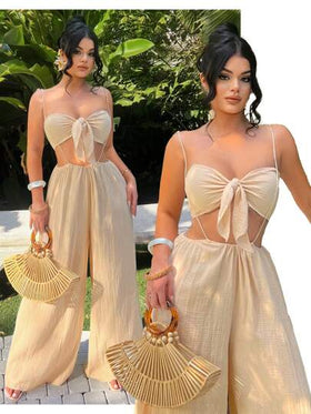 SHEIN SXY ملابس نسائية قطعتين للارتداء اليومي، أزياء عطلة الجزيرة، أزياء شاطئية للمرأة، أزياء عطلة للمرأة، مجموعة قطعتين للعطلات، جذاب، صيفي أوروبي، ملابس علوية مربوطة من الأمام، أزياء إيبيزا، مجموعات للنساء، أطقم متناسقة للنساء، مجموعات صيفية نسائية، قطع