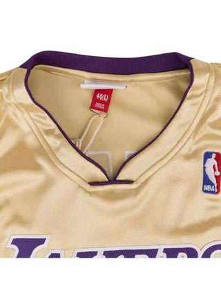 Mitchell & Ness قميص كرة السلة الرجالي MN الكلاسيكي - لوس أنجلوس ليكرز - - أصلي - إصدار اللاعب - قاعة المشاهير - قميص أصفر رقم 24