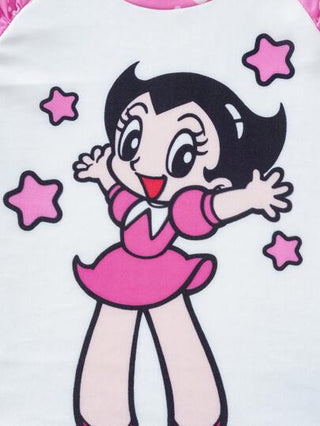 Astro Boy X  بيكيني لفتاة صغيرة مع رسوم كرتونية جرافيك، ملابس سباحة صيفية