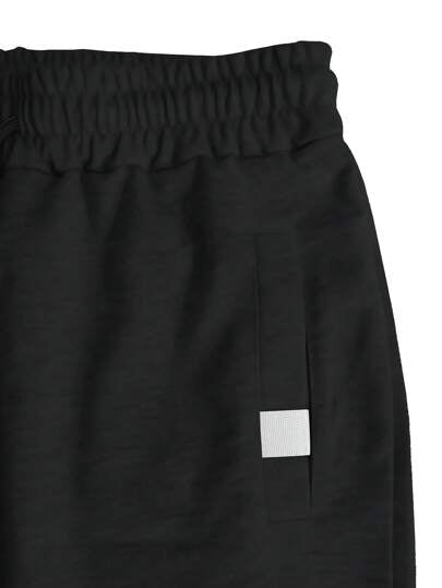 Manfinity Homme شورتات رياضية صيفية عادية للرجال مع رباط سحب