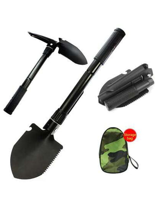 1 قطعة من معدات البقاء في الهواء الطلق والتخييم متعدد الوظائف بطية مزود بفتاحة زجاجات، منشار، كشاف، بوصلة، معدات البقاء في الهواء الطلق