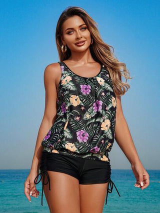 طقم تانكيني حريمي Swim Lushoire زوج حللات سباحة نسائية مخصرة ، غطاء للاستخدام في منتجعات النوادي الصحية والرحلات