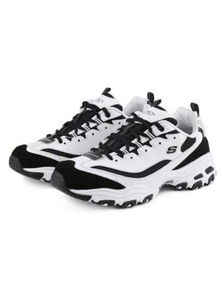 Skechers سلسلة D"LITES أحذية رياضية كاجوال خفيفة الوزن وماصة للصدمات للرجال، حذاء للخروج والسفر، الطراز 52675-WBK