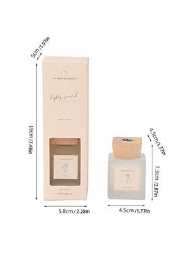 طقم موزع العطر (قنينة زيت أساسي + 5 عصي معطرة)، 4 روائح مستخلصة نباتية طبيعية، عطارة للاستخدام الداخلي بلا لهب لتجديد الهواء، معطر المنزل، رائحة طويلة الأمد، مناسب لغرف النوم والمكتب وغرفة المعيشة والحمام