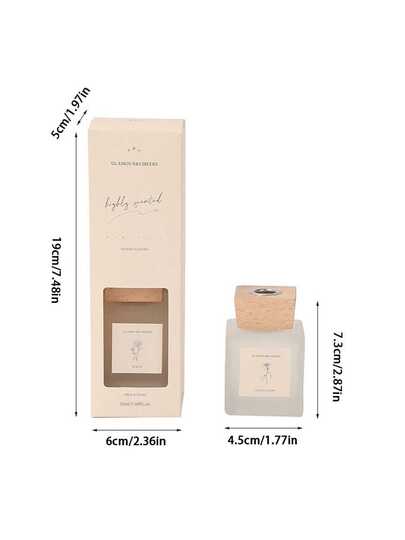 مجموعة موزع عطر بلا لهب (1 زجاجة زيت أساسي + 5 عصي معطرة), 4 روائح من مستخلصات نباتية طبيعية، موزع عطر ديكور المنزل، منعش دائم للغرف والمكاتب وغرف المعيشة والحمام، هدية مثالية لأعياد الميلاد وعيد الميلاد