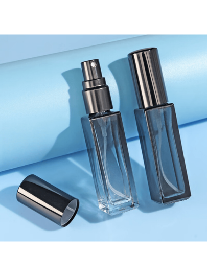 زجاجة رش عطر بسعة 5 مل / 10 مل عالية الجودة، بلون أزرق متدرج، زجاجة عطر قابلة لإعادة التعبئة لمستحضرات التجميل للسفر
