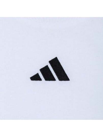Adidas تي شيرت جيه جونيور كم قصير بياقة قصيرة 160
