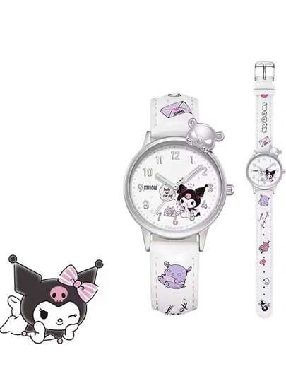 Sanrio ساعة هالو كيتي من سانريو ، كاواييي كورومي، سيناموريل، ملودي ، ساعة كاجوال كوارتز للأطفال والبنات، هدايا عيد ميلاد