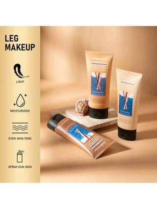 lakerain 118 مل تجميل للساق - قاعدة ترطيبية للجسم، كريم تحميص الذاتي للجسم، كريم تحميص الساقين لتوازن لون البشرة، مقاوم للماء وإخفاء العيوب