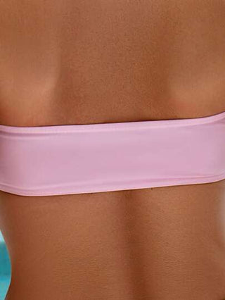 Swim الجملة ذو اللون الأحادي زهرة ثلاثية الأبعاد تزيين بيكيني مثير ملابس السباحة المجموعة، بدون أحزمة