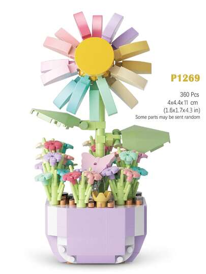 12 نمط مجموعة بناء كتل زهور صغيرة، 317-473 قطعة مختلفة من الزهور الواقعية لمشاريع DIY، ألعاب أحجية زهور ثلاثية الأبعاد إبداعية، هدايا مثالية للأصدقاء والعائلة