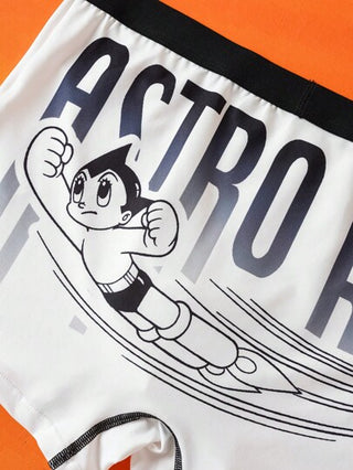 Astro Boy X SHEIN 3 قطع ملابس داخلية رجالية بوكسر بطباعة أحرف وشخصيات كرتونية