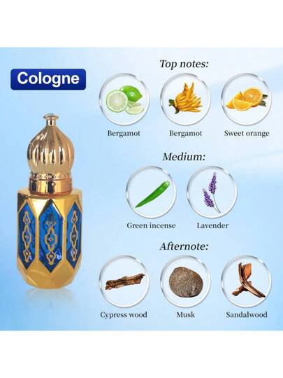 FLATPEA عطر فيرمون عربي 10 مل من الاتجاهات السائدة | رائحة كولونيا زهرية طبيعية وخشبية | بقاء رائحة طويل للمناسبات اليومية والمختلفة | يعزز الثقة والأناقة
