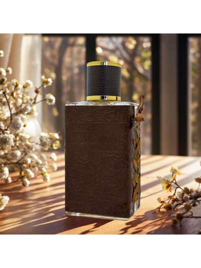 [بخاخ عطري كريمي 50 مل هواء منعش] زجاجة نمط جلد عتيق | مهدّئ للمنزل والمكتب والمطبخ| هدية حفلة عيد الميلاد