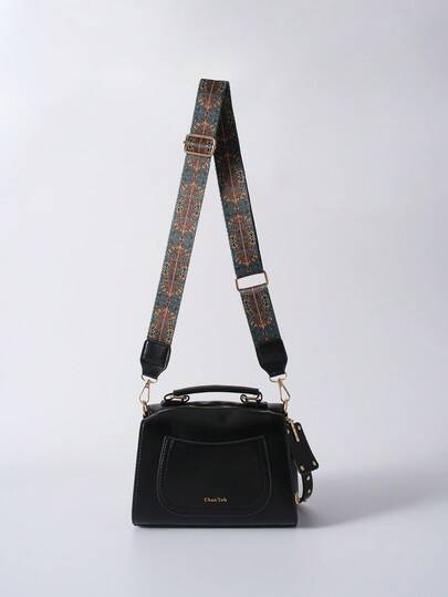 حقيبة دلو مزينة بطباعة الحرف والمسامير، هدايا عيد الميلاد الشتوية