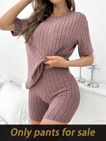 SHEIN شورتات نسائية داخلية منقوشة بنمط مُحبب بنسيج مناسب البنية