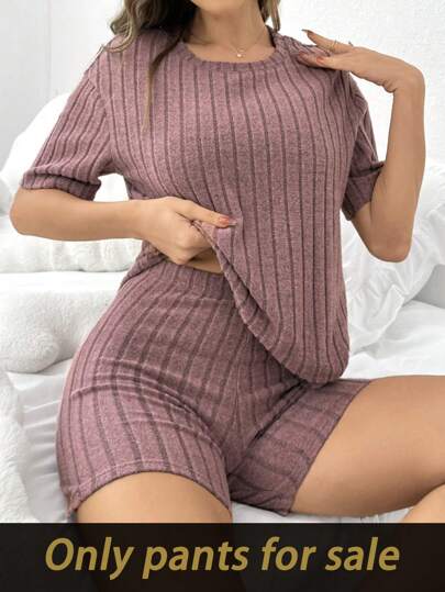 SHEIN شورتات نسائية داخلية منقوشة بنمط مُحبب بنسيج مناسب البنية