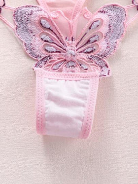SHEIN 3 قطع من السراويل الداخلية النسائية المنخفضة الخصر بتصميم قلب، من الدانتيل الجذاب، بأشكال عشوائية