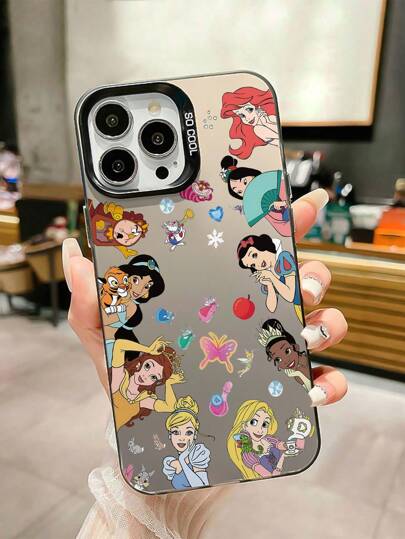 Sanrio غطاء هاتف سلسلة الأميرة متوافق مع سامسونج جالاكسي, شاومي ريدمي, آي فون. غطاء هاتف بسيط لرياضة الأعمال ، مقاوم للصدمات ، هدايا عيد ميلاد للأصدقاء والأحبة، متوافق مع آي فون