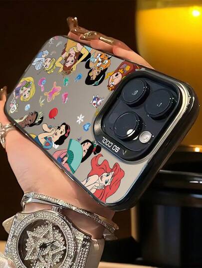Sanrio غطاء هاتف سلسلة الأميرة متوافق مع سامسونج جالاكسي, شاومي ريدمي, آي فون. غطاء هاتف بسيط لرياضة الأعمال ، مقاوم للصدمات ، هدايا عيد ميلاد للأصدقاء والأحبة، متوافق مع آي فون