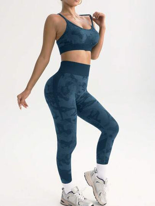 POWERISTA Powerista بدلة رياضية عصرية مطبوعة مجموعة نسائية لممارسة التمارين الرياضية